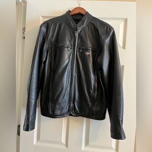 Harley-Davidson Men's Black Leather Riding Jacket